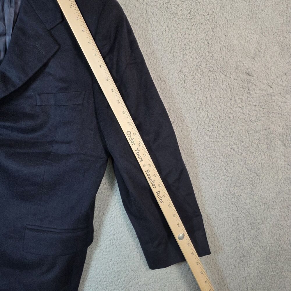 Brooks Brothers 100% Cashmere Blazer 43R Blue Sport Coat Jacket Made in USA - Picture 12 of 14